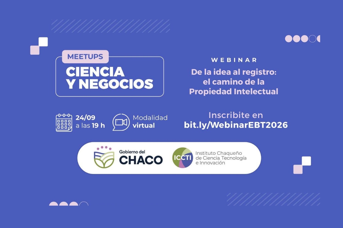 EL ICCTI INVITA A UN WEBINAR SOBRE PROPIEDAD INTELECTUAL PARA IMPULSAR PROYECTOS INNOVADORES