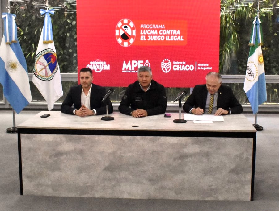 LOTERÍA CHAQUEÑA, SEGURIDAD Y EL MINISTERIO PÚBLICO FISCAL FORTALECEN LA LUCHA CONTRA EL JUEGO ILEGAL